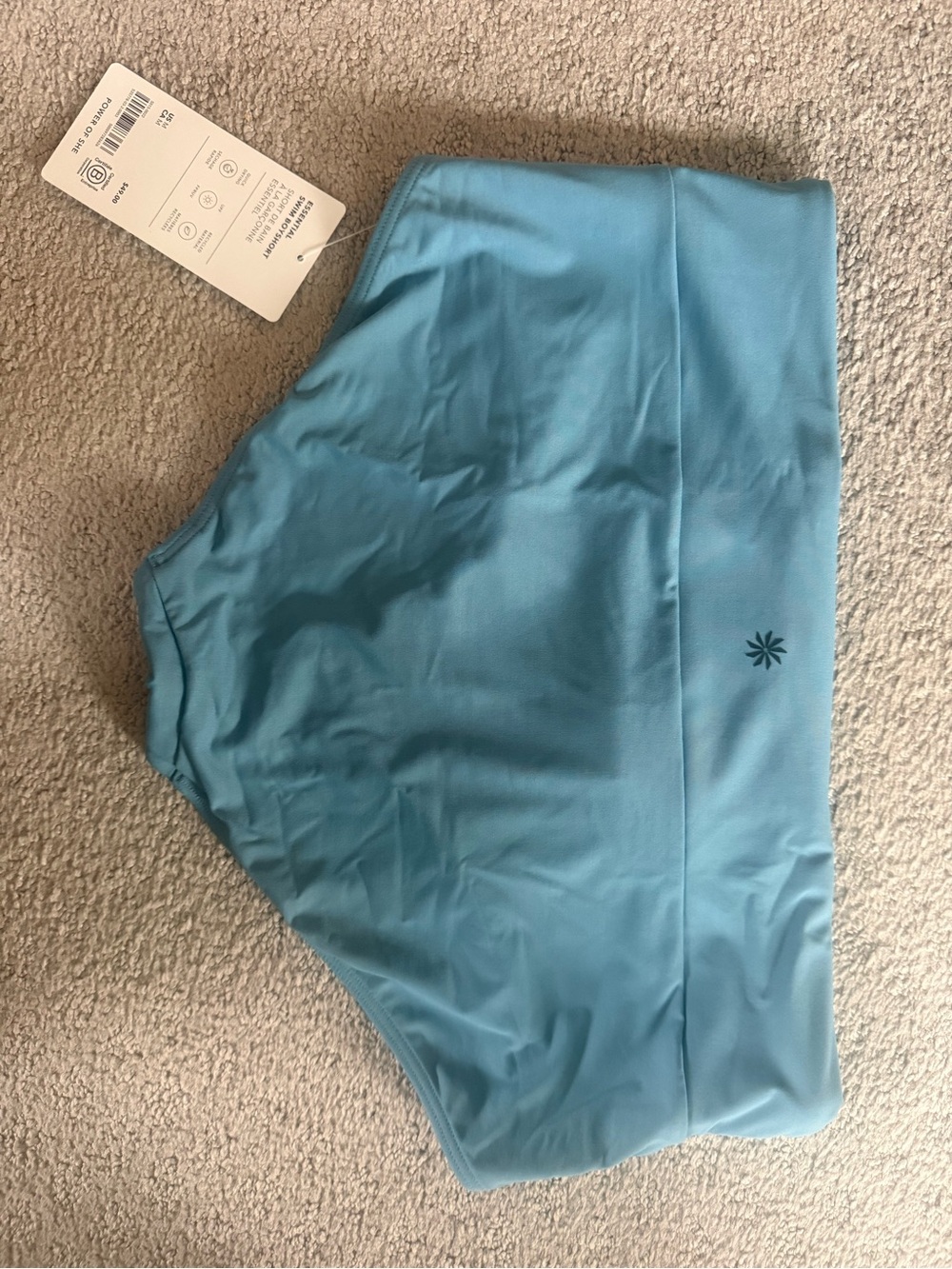 Athleta Seafoam Blue Essential Swim, Size M - Picture 2 of 4